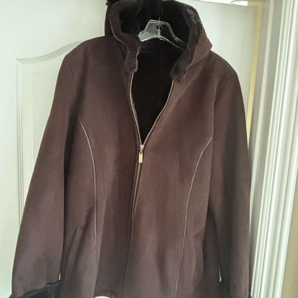 Marvin Richards Dark Brown Teddy Jackets Winter jacket